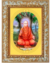  Shree Swami Samarth Maharaj Photo Frame | 5X7 Inch Black Designer Wall & Table Frame | Perfect for Gifting & Home Decor