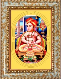  Sant Dnyaneshwar Maharaj Photo Frame | 5X7 Inch Black Designer Wall & Table Frame | Perfect for Gifting & Home Decor
