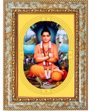  Sripada Sri Vallabha Photo Frame | 5X7 Inch Black Designer Wall & Table Frame | Perfect for Gifting & Home Decor