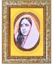  Sri Sarada Devi Photo Frame | 5X7 Inch Black Designer Wall & Table Frame | Perfect for Gifting & Home Decor