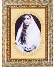  Sri Sarada Devi Photo Frame | 5X7 Inch Black Designer Wall & Table Frame | Perfect for Gifting & Home Decor