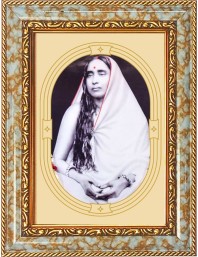  Sri Sarada Devi Photo Frame | 5X7 Inch Black Designer Wall & Table Frame | Perfect for Gifting & Home Decor