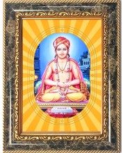  Sant Dnyaneshwar Photo Frame | 5X7 Inch Black Designer Wall & Table Frame | Perfect for Gifting & Home Decor
