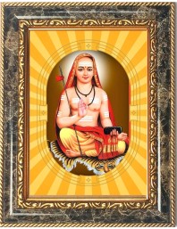  Adi Shankaracharya Photo Frame | 5X7 Inch Black Designer Wall & Table Frame | Perfect for Gifting & Home Decor