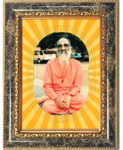  Swami Chinmayananda Photo Frame | 5X7 Inch Black Designer Wall & Table Frame | Perfect for Gifting & Home Decor