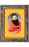  Baba Ramdev Photo Frame | 5X7 Inch Black Designer Wall & Table Frame | Perfect for Gifting & Home Decor