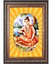  Sripada Srivallabha Photo Frame | 5X7 Inch Black Designer Wall & Table Frame | Perfect for Gifting & Home Decor