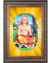  Adi Shankaracharya Photo Frame | 5X7 Inch Black Designer Wall & Table Frame | Perfect for Gifting & Home Decor