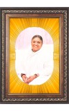  Mata Amritanandamayi  Photo Frame | 5X7 Inch Black Designer Wall & Table Frame | Perfect for Gifting & Home Decor