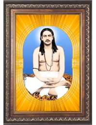  Swami_Nigamananda_Paramahansa  Photo Frame | 5X7 Inch Black Designer Wall & Table Frame | Perfect for Gifting & Home Decor