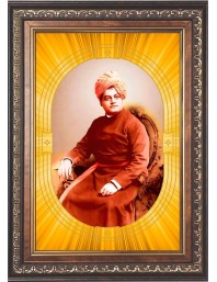  Swami Vivekananda Photo Frame | 5X7 Inch Black Designer Wall & Table Frame | Perfect for Gifting & Home Decor