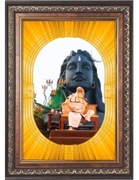  Sadhguru Photo Frame | 5X7 Inch Black Designer Wall & Table Frame | Perfect for Gifting & Home Decor