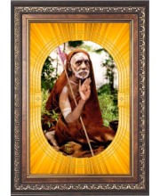  Jagadguru Shri Chandrasekharendra Saraswati Swamigal Photo Frame | 5X7 Inch Black Designer Wall & Table Frame | Perfect for Gifting & Home Decor