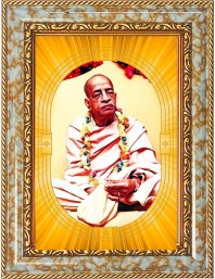  A.C. Bhaktivedanta Swami Prabhupada Photo Frame | 5X7 Inch Black Designer Wall & Table Frame | Perfect for Gifting & Home Decor