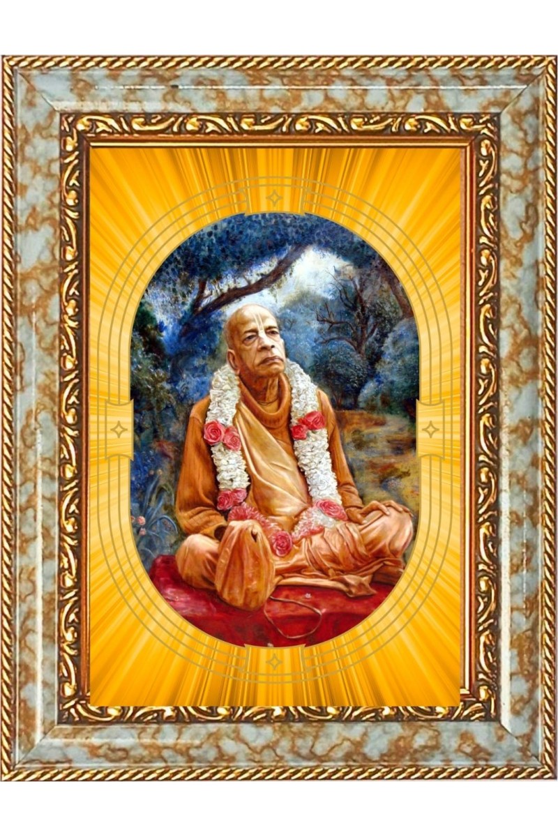  A.C. Bhaktivedanta Swami Prabhupada. Photo Frame | 5X7 Inch Black Designer Wall & Table Frame | Perfect for Gifting & Home Decor