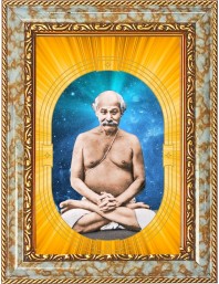   Lahiri Mahasaya Photo Frame | 5X7 Inch Black Designer Wall & Table Frame | Perfect for Gifting & Home Decor