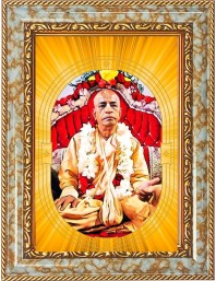  A.C. Bhaktivedanta Swami Prabhupada Photo Frame | 5X7 Inch Black Designer Wall & Table Frame | Perfect for Gifting & Home Decor