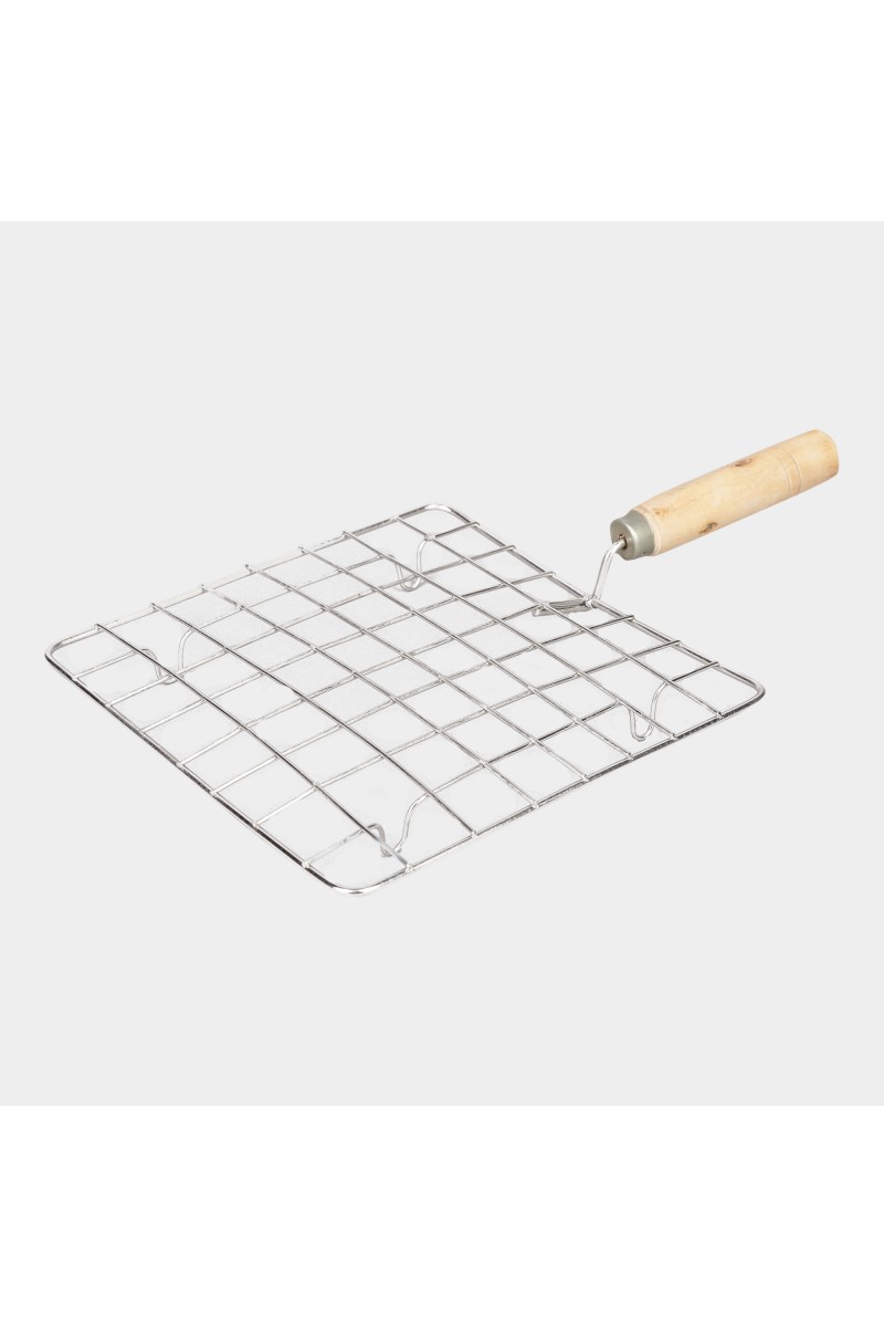 Stainless Steel Wire Roaster With Wooden Handle