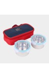 Steel Lunch Box, 2 Containers And Bag