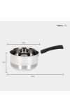 1.2 L Steel Saucepan 1.2 L Steel Saucepan
