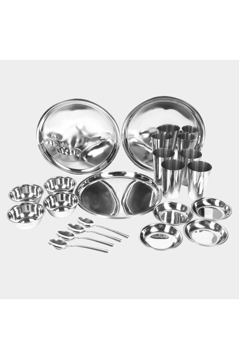 Steel Dinner Set 20 Pcs