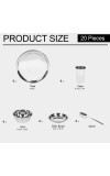Steel Dinner Set 20 Pcs