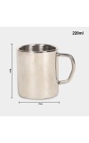 220 ml Double Wall Steel Mug