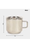 90 ml Steel Double Wall Mug