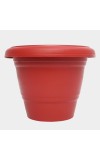 Red Plastic Planter