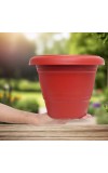Red Plastic Planter