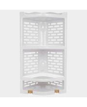 White Plastic Bathroom Stand