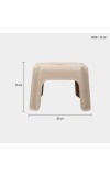 Brown Plastic Bath Stool
