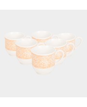Home Finery                         120ml White Stoneware Cup Set of 6