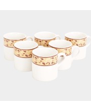 Home Finery                         120ml Stoneware Cup Set of 6