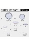 Home Finery                         Melamine Dinner Set 40 Pcs