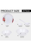 Home Finery                         Melamine Dinner Set 28 Pcs