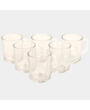 Yera                         200 ml Glass Mug Set of 6