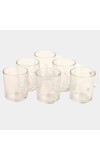 Yera                         200 ml Glass Mug Set of 6