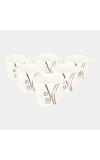 Home Finery                         150 ml Bone China Cup, Set of 6