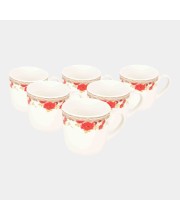 Home Finery                         150 ml Bone China Cup, Set of 6