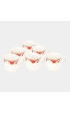 Home Finery                         150 ml Bone China Cup, Set of 6