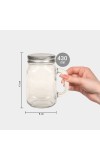Home Finery                         430 ml Glass Mason Jar