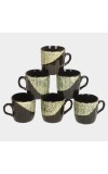 Home Finery                         120 ml Stoneware Cup, Set of 6