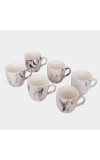 Home Finery                         120 ml Stoneware Cup, Set of 6
