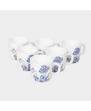 Borosil                         180 ml Opalware Mug Set of 6
