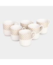 Home Finery                         120 ml Stoneware Cup, Set of 6