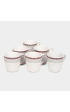 Home Finery                         120 ml Stoneware Cup, Set of 6
