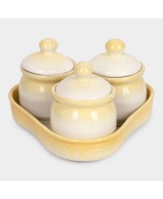 Home Finery                         350 ml Opalware Pickle Set
