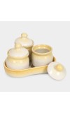 Home Finery                         350 ml Opalware Pickle Set