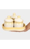 Home Finery                         350 ml Opalware Pickle Set
